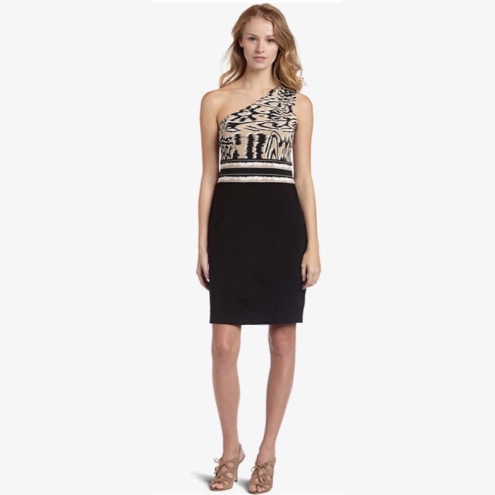 BCBGMaxAzria One Shoulder Dress - Picture 4 of 16